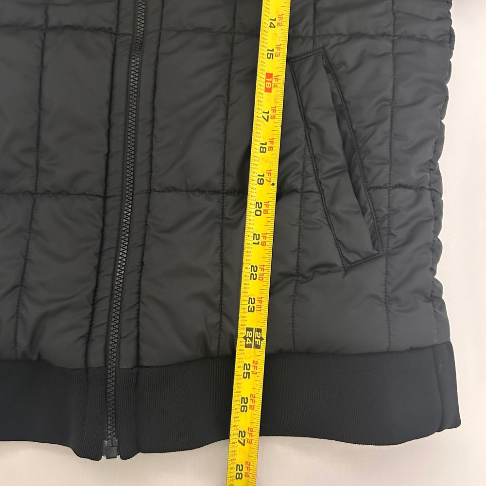 North Face Jacket Mens Small Black White Reversible Puffer Camo Hoodie Full Zip - Picture 11 of 12